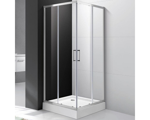 Приобрести Душевой уголок Cezares Molveno 90х90 MOLVENO-A-2-90-C-Cr-IV профиль Хром стекло прозрачное в магазине сантехники Santeh-Crystal.ru