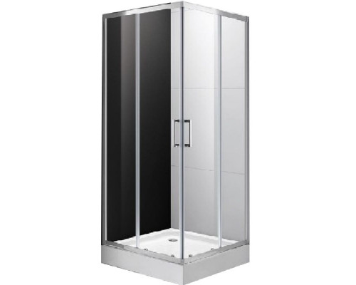 Заказать Душевой уголок Cezares Molveno A-2 80х80 профиль Хром стекло прозрачное в магазине сантехники Santeh-Crystal.ru
