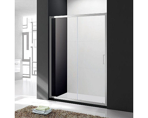 Купить Душевая дверь Cezares Molveno 130 MOLVENO-BF-1-130-C-Cr-IV профиль Хром стекло прозрачное в магазине сантехники Santeh-Crystal.ru