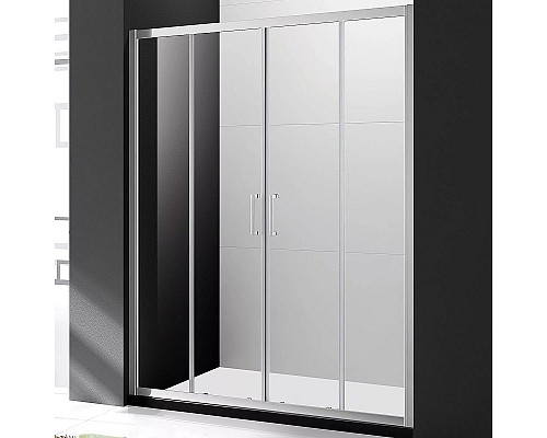 Заказать Душевая дверь Cezares Molveno 170 MOLVENO-BF-2-170-C-Cr-IV профиль Хром стекло прозрачное в магазине сантехники Santeh-Crystal.ru