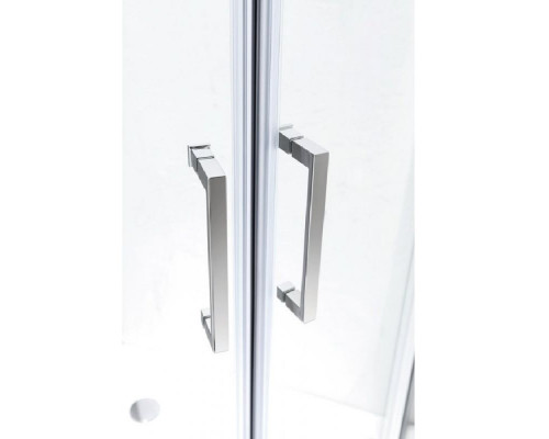 Приобрести Душевой уголок Cezares Molveno R-2 100х100 профиль Хром стекло прозрачное в магазине сантехники Santeh-Crystal.ru