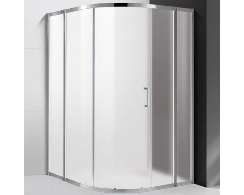 Заказать Душевой уголок Cezares Molveno R-11 120х120 MOLVENO-R-11-100+20-P-Cr профиль Хром стекло рифленое в магазине сантехники Santeh-Crystal.ru