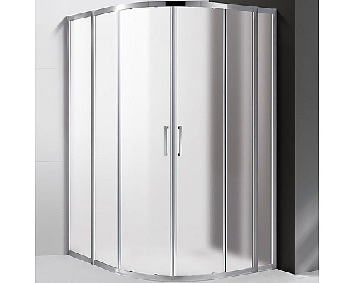 Купить Душевой уголок Cezares Molveno RH-22 110х100 MOLVENO-RH-22-110/100-P-Cr профиль Хром стекло рифленое в магазине сантехники Santeh-Crystal.ru