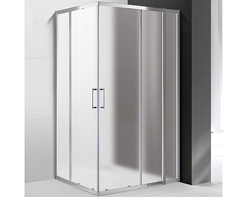Приобрести Душевой уголок Cezares Molveno AH-21 130х100 MOLVENO-AH-21-100+30-P-Cr профиль Хром стекло рифленое в магазине сантехники Santeh-Crystal.ru