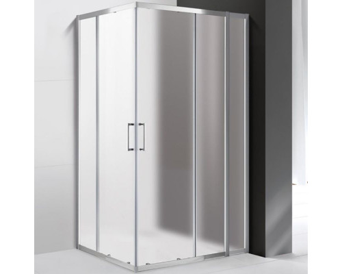Заказать Душевой уголок Cezares Molveno AH-21 120х90 MOLVENO-AH-21-90+30-P-Cr профиль Хром стекло рифленое в магазине сантехники Santeh-Crystal.ru