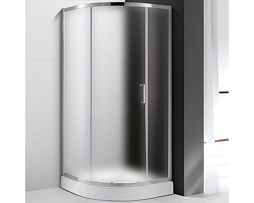 Заказать Душевой уголок Cezares Molveno R-1 100х100 MOLVENO-R-1-100-P-Cr профиль Хром стекло рифленое в магазине сантехники Santeh-Crystal.ru