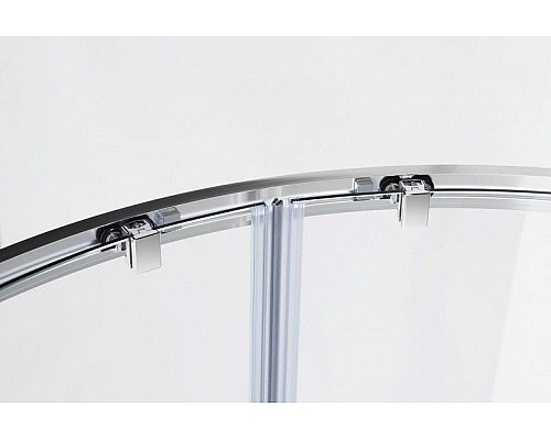 Купить Душевой уголок Cezares Molveno R-2 100х100 MOLVENO-R-2-100-P-Cr профиль Хром стекло рифленое в магазине сантехники Santeh-Crystal.ru