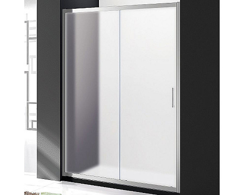 Заказать Душевая дверь Cezares Molveno 110 MOLVENO-BF-1-110-P-Cr профиль Хром стекло рифленое в магазине сантехники Santeh-Crystal.ru