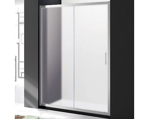 Купить Душевая дверь Cezares Molveno 130 MOLVENO-BF-1-130-P-Cr профиль Хром стекло рифленое в магазине сантехники Santeh-Crystal.ru