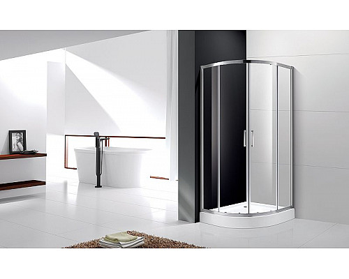 Заказать Душевой уголок Cezares Molveno 90х90 MOLVENO-R-2-90-C-Cr-IV профиль Хром стекло прозрачное в магазине сантехники Santeh-Crystal.ru