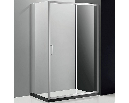 Приобрести Душевой уголок Cezares Molveno 130x100 MOLVENO-AH-11-130/100-C-Cr-IV профиль Хром стекло прозрачное в магазине сантехники Santeh-Crystal.ru