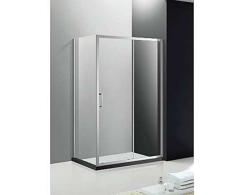 Приобрести Душевой уголок Cezares Molveno 130x100 MOLVENO-AH-11-130/100-C-Cr-IV профиль Хром стекло прозрачное в магазине сантехники Santeh-Crystal.ru