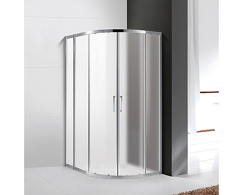 Приобрести Душевой уголок Cezares Molveno 110x90 MOLVENO-RH-2-110/90-P-Cr профиль Хром стекло рифленое в магазине сантехники Santeh-Crystal.ru