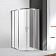 Приобрести Душевой уголок Cezares Molveno 110x90 MOLVENO-RH-2-110/90-P-Cr профиль Хром стекло рифленое в магазине сантехники Santeh-Crystal.ru
