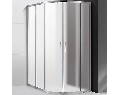 Приобрести Душевой уголок Cezares Molveno 130x100 MOLVENO-RH-2-130/100-P-Cr профиль Хром стекло рифленое в магазине сантехники Santeh-Crystal.ru