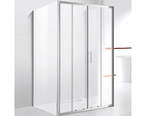 Душевой уголок Cezares Molveno 180x90 MOLVENO-AH-22-180/90-P-Cr профиль Хром стекло рифленое