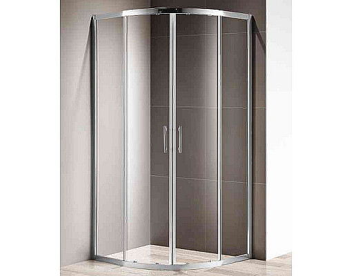 Купить Душевой уголок Cezares Momento 80х80 MOMENTO-R-2-80-C-Cr профиль Хром стекло прозрачное в магазине сантехники Santeh-Crystal.ru