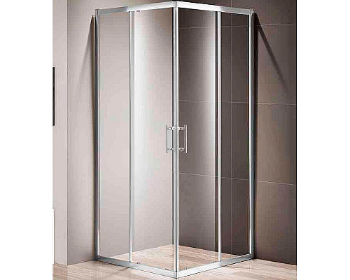 Приобрести Душевой уголок Cezares Momento 80x80 MOMENTO-A-2-80-C-Cr профиль Хром стекло прозрачное в магазине сантехники Santeh-Crystal.ru