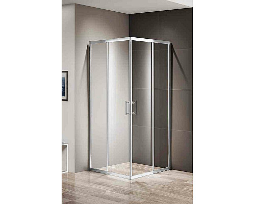Приобрести Душевой уголок Cezares Momento 80x80 MOMENTO-A-2-80-C-Cr профиль Хром стекло прозрачное в магазине сантехники Santeh-Crystal.ru