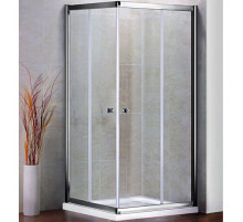 Душевой уголок Cezares Pratico A-2 80x80 PRATICO-A-2-80-C-Cr профиль Хром стекло прозрачное