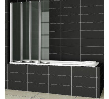 Шторка на ванну Cezares Pratico 100 L PRATICO-V-4-100/140-P-Cr-L профиль Хром стекло рифленое