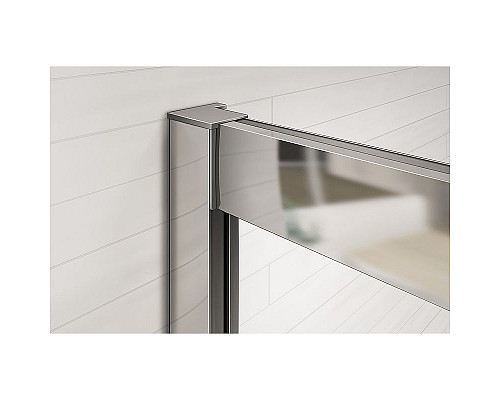 Купить Душевая дверь Cezares Pratico 135 PRATICO-BF-1-135-P-Cr профиль Хром стекло рифленое в магазине сантехники Santeh-Crystal.ru