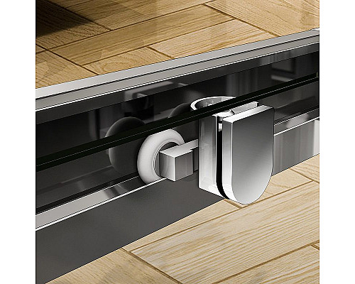 Купить Душевая дверь Cezares Pratico 135 PRATICO-BF-1-135-P-Cr профиль Хром стекло рифленое в магазине сантехники Santeh-Crystal.ru