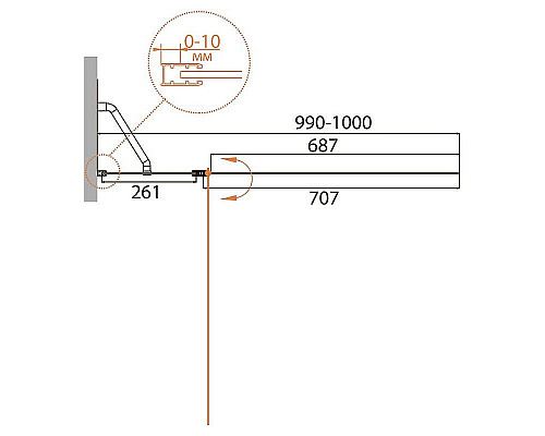 Заказать Шторка на ванну Cezares Relax 100 RELAX-V-11-100/140-C-Bi профиль Серый стекло прозрачное в магазине сантехники Santeh-Crystal.ru
