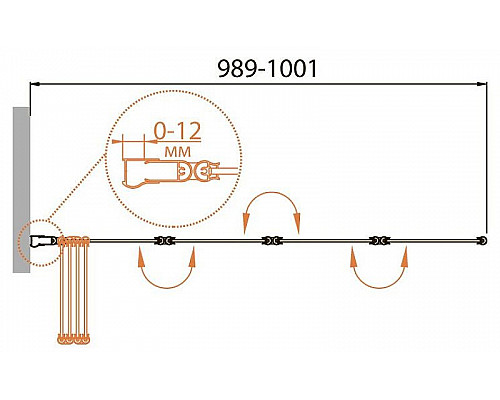 Заказать Шторка на ванну Cezares Relax 100x140 RELAX-V-4-100/140-C-Bi профиль Жемчужно-серый стекло прозрачное в магазине сантехники Santeh-Crystal.ru