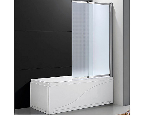 Шторка на ванну Cezares Slider 100 SLIDER-VF-11-100/150-P-Cr профиль Хром стекло рифленое