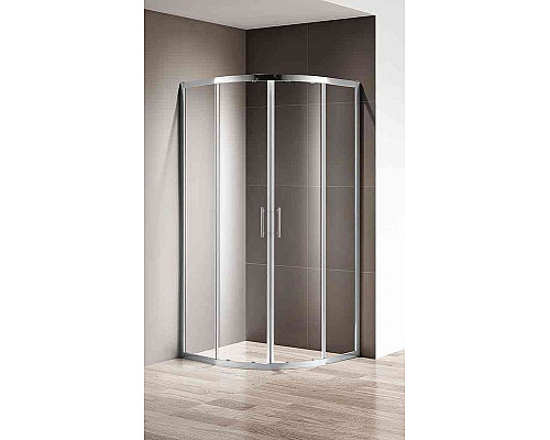 Приобрести Душевой уголок Cezares Silder 100х100 SLIDER-R-2-90/100-C-Cr профиль Хром стекло прозрачное в магазине сантехники Santeh-Crystal.ru