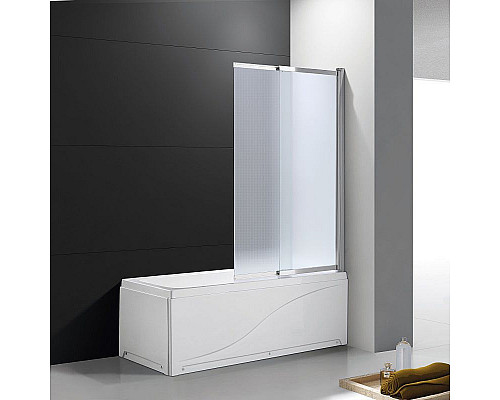 Заказать Шторка на ванну Cezares Slider 90 SLIDER-VF-11-90/150-P-Cr профиль Хром стекло рифленое в магазине сантехники Santeh-Crystal.ru