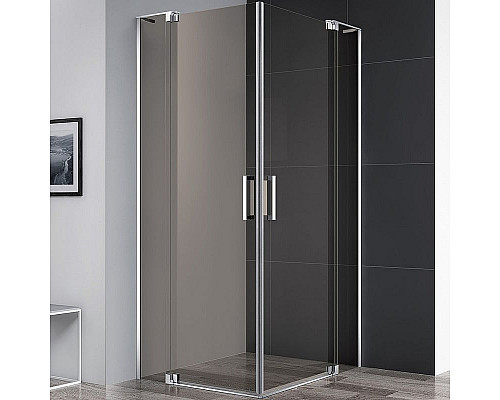 Купить Душевой уголок Cezares Slider 110x80 SLIDER-AH-2-70/80-100/110-BR-Cr профиль Хром стекло бронзовое в магазине сантехники Santeh-Crystal.ru