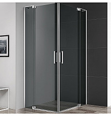 Душевой уголок Cezares Slider 90x80 SLIDER-AH-2-70/80-80/90-GRIGIO-Cr профиль Хром стекло серое