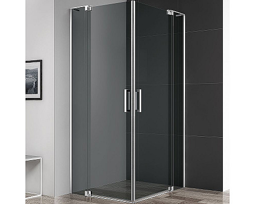 Заказать Душевой уголок Cezares Slider 90x80 SLIDER-AH-2-70/80-80/90-GRIGIO-Cr профиль Хром стекло серое в магазине сантехники Santeh-Crystal.ru