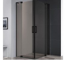 Душевой уголок Cezares Slider 100x80 SLIDER-AH-2-70/80-90/100-BR-NERO профиль Черный матовый стекло бронзовое