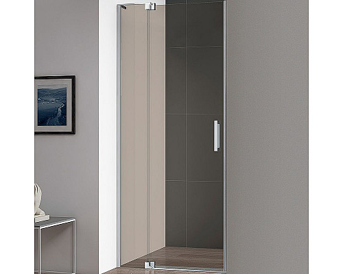 Купить Душевая дверь Cezares Slider 80 SLIDER-B-1-70/80-BR-Cr профиль Хром стекло бронзовое в магазине сантехники Santeh-Crystal.ru