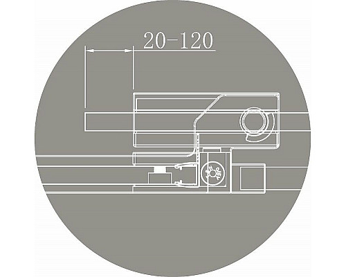 Купить Душевая дверь Cezares Slider 80 SLIDER-B-1-70/80-BR-NERO профиль Черный матовый стекло бронзовое в магазине сантехники Santeh-Crystal.ru