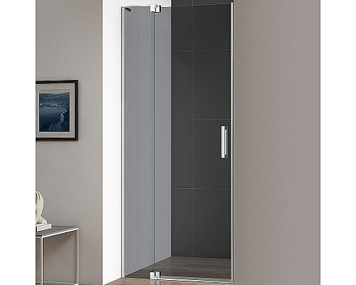 Купить Душевая дверь Cezares Slider 80 SLIDER-B-1-70/80-GRIGIO-Cr профиль Хром стекло серое в магазине сантехники Santeh-Crystal.ru