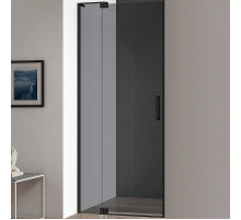 Душевая дверь Cezares Slider 80 SLIDER-B-1-70/80-GRIGIO-NERO профиль Черный матовый стекло серое