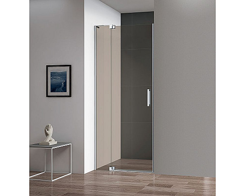 Заказать Душевая дверь Cezares Slider 90 SLIDER-B-1-80/90-BR-Cr профиль Хром стекло бронзовое в магазине сантехники Santeh-Crystal.ru