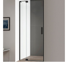 Душевая дверь Cezares Slider 90 SLIDER-B-1-80/90-C-NERO профиль Черный матовый стекло прозрачное