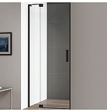 Душевая дверь Cezares Slider 90 SLIDER-B-1-80/90-C-NERO профиль Черный матовый стекло прозрачное