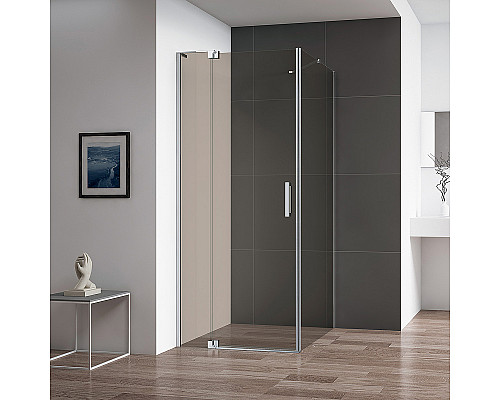 Душевой уголок Cezares Slider 100x90 SLIDER-AH-1-90-90/100-BR-Cr профиль Хром стекло бронзовое