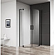 Заказать Душевой уголок Cezares Slider 90x90 SLIDER-R-2-80/90-C-NERO профиль Черный матовый стекло прозрачное в магазине сантехники Santeh-Crystal.ru