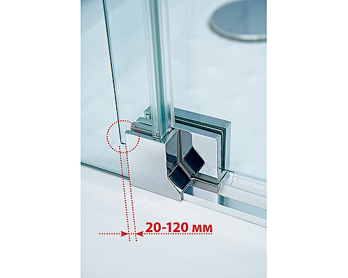 Заказать Душевой уголок Cezares Slider 100x90 SLIDER-AH-1-90-90/100-C-Cr профиль Хром стекло прозрачное в магазине сантехники Santeh-Crystal.ru