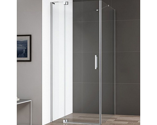 Купить Душевой уголок Cezares Slider АН-1 100/110х90 профиль Хром стекло прозрачное в магазине сантехники Santeh-Crystal.ru