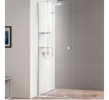 Душевая перегородка Cezares Stream 80 STREAM-BF-1-80-C-Cr профиль Хром стекло прозрачное