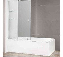 Шторка на ванну Cezares Stream 80 STREAM-VFS-11-80/150-C-Cr профиль Хром стекло прозрачное