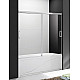 Купить Шторка на ванну Cezares Tandem Soft 180 TANDEM-SOFT-VF-2-180/145-C-Cr-IV профиль Хром стекло прозрачное в магазине сантехники Santeh-Crystal.ru